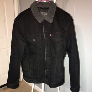 Levi Black Jean Jacket.